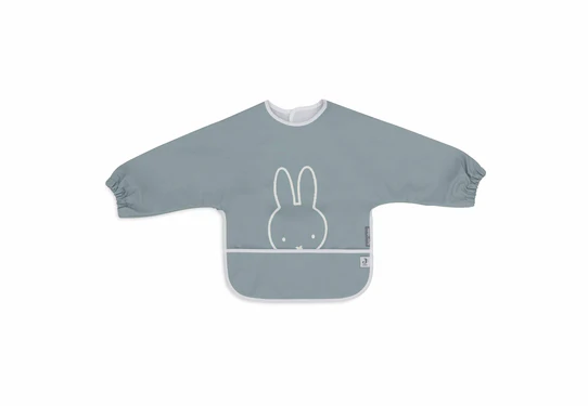 Jollein Slab Waterproof Met Mouw Miffy Peekaboo Sea Green 3 Jollein Slab Waterproof Met Mouw Miffy Peekaboo Sea Green