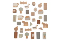 Jollein Houten Blokken Set 18 X 12 Cm Farm