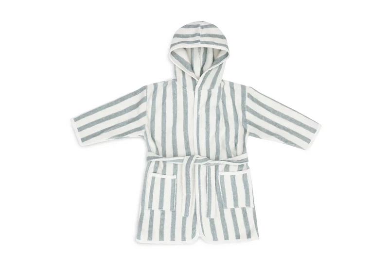 Jollein Badjas 3-4 Jaar Stripe Terry – Sea Green – GOTS 3 Jollein Badjas 3-4 Jaar Stripe Terry – Sea Green – GOTS