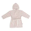 Jollein Badjas 1-2 Jaar Stripe Terry – Wild Rose – GOTS