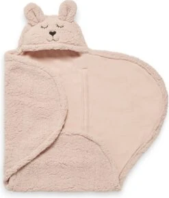 Jollein Wikkeldeken Bunny 100x105cm - Pale Pink -Jollein 1023x1200