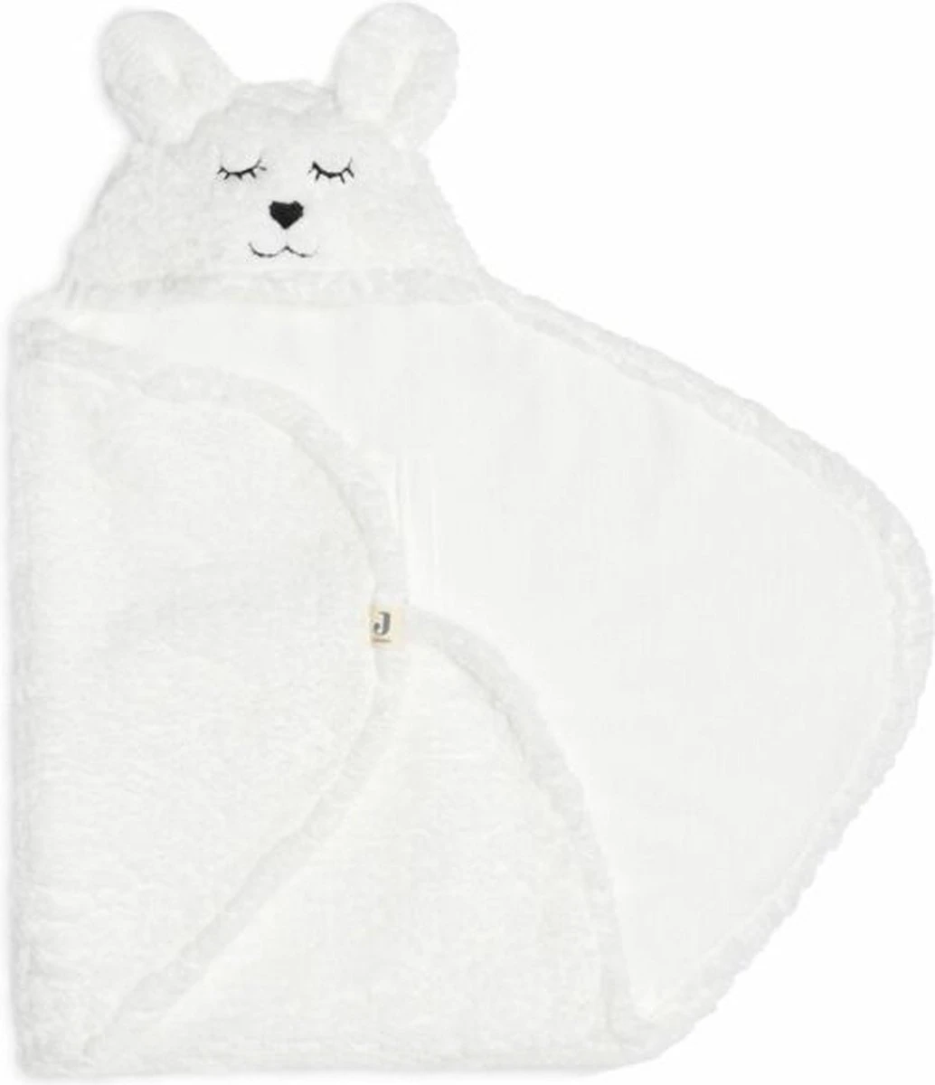 Jollein Wikkeldeken Bunny 100x105cm - Snow White 7 Jollein Wikkeldeken Bunny 100x105cm - Snow White - Afbeelding 5