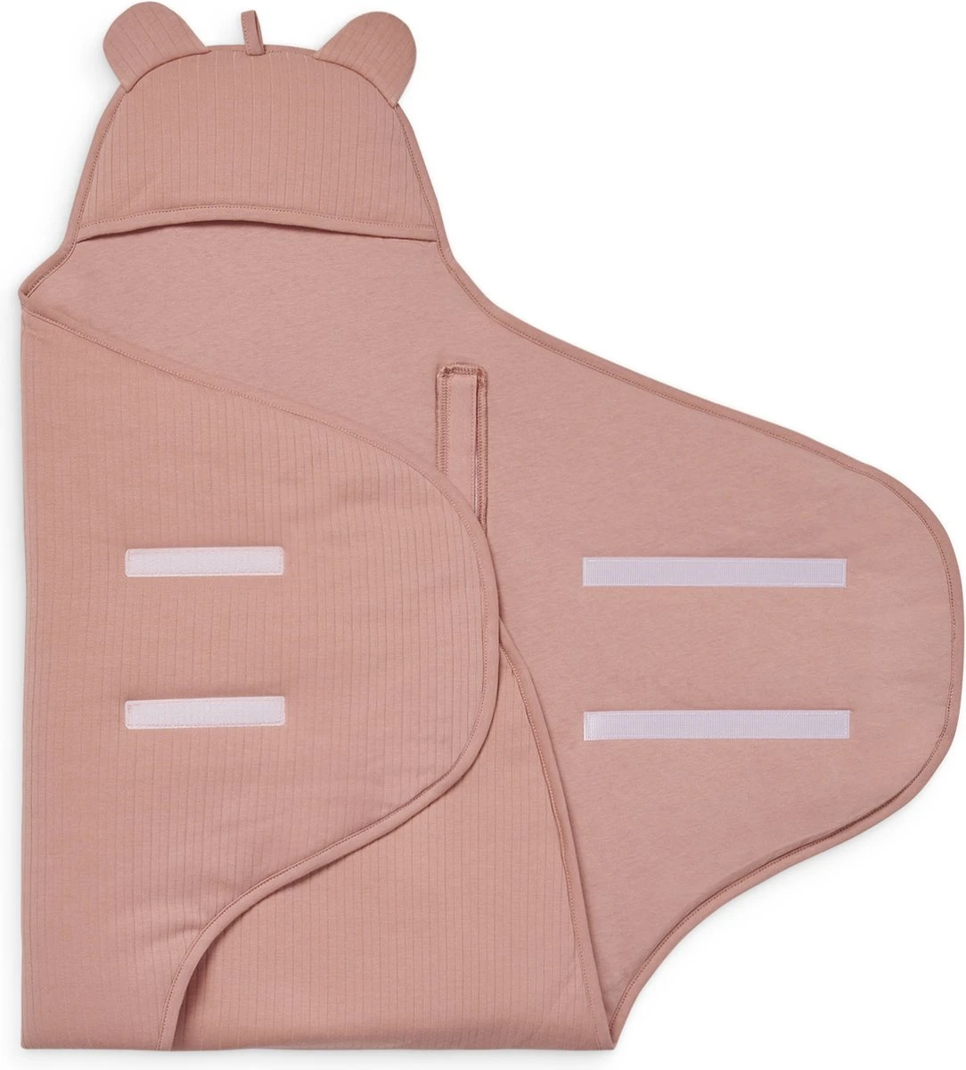 Jollein Wikkeldeken Basic Stripe - Rosewood 3 Jollein Wikkeldeken Basic Stripe - Rosewood