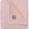 Jollein Baby Deken Wieg 75x100cm River Knit - Pale Pink/Coral Fleece -Jollein 1087x1200