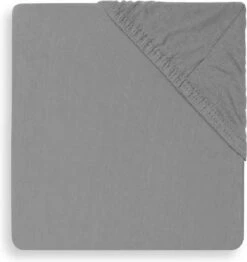 Jollein Baby Hoeslaken Boxmatras Jersey 75x95cm - Storm Grey
