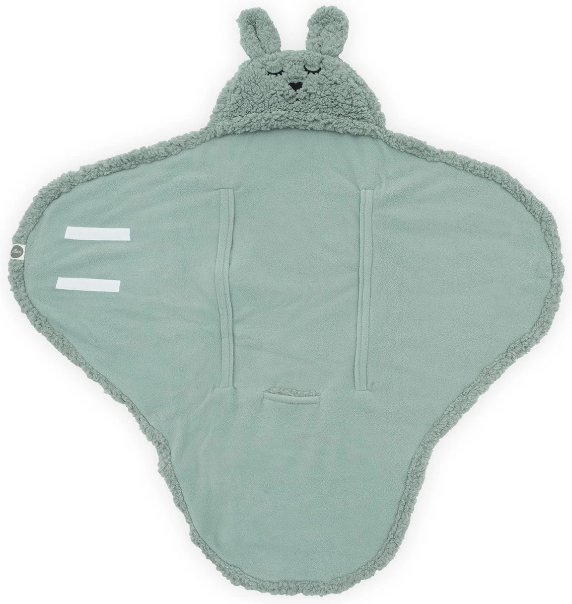 Jollein Wikkeldeken Bunny 100x105cm - Ash Green 3 Jollein Wikkeldeken Bunny 100x105cm - Ash Green