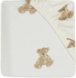 Jollein Baby Hoeslaken Jersey 40/50x80/90cm - Teddy Bear