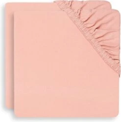 Jollein Baby Hoeslaken Ledikant Katoen 60x120cm - Pale Pink - 2 Stuks -Jollein 1184x1200