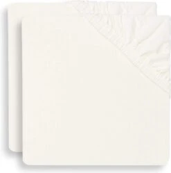 Jollein Baby Hoeslaken Ledikant Jersey 60x120cm - Nougat - 2 Stuks -Jollein 1190x1200