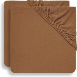 Jollein Baby Hoeslaken Ledikant Jersey 60x120cm - Caramel - 2 Stuks -Jollein 1191x1200 1