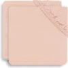 Jollein Baby Hoeslaken Ledikant Katoen 60x120cm - Pale Pink - 2 Stuks