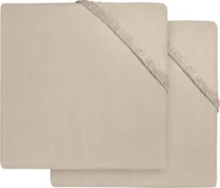 Jollein Baby Hoeslaken Ledikant Jersey 60x120cm - Nougat - 2 Stuks -Jollein 1200x1027 1