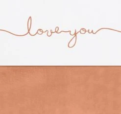 Jollein Baby Laken Wieg 75x100cm Love You - Caramel -Jollein 1200x1132