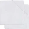 Jollein Baby Hoeslaken Wieg Jersey 40/50x80/90cm - Wit - 2 Stuks -Jollein 1200x1161