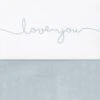 Jollein Baby Laken Wieg 75x100cm Love You - Stone Green -Jollein 1200x1183 1
