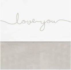 Jollein Baby Laken Wieg 75x100cm Love You - Nougat -Jollein 1200x1187 1