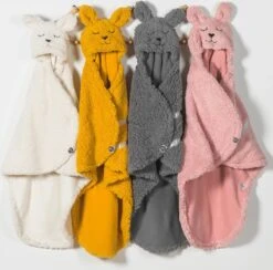 Jollein Wikkeldeken Bunny 100x105cm - Mustard -Jollein 1200x1187 2