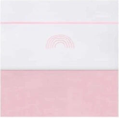Jollein Baby Laken Wieg 75x100cm Rainbow - Blush Pink -Jollein 1200x1192 3