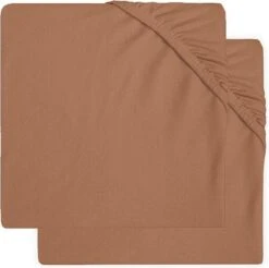 Jollein Baby Hoeslaken Ledikant Jersey 60x120cm - Caramel - 2 Stuks -Jollein 1200x1195 7