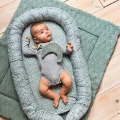 Jollein Babynest Snake 90x52cm - Ash Green -Jollein 1200x1200 108