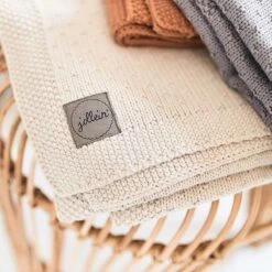 Jollein Baby Deken Wieg 75x100cm Teddy Bliss Knit - Nougat -Jollein 1200x1200 234