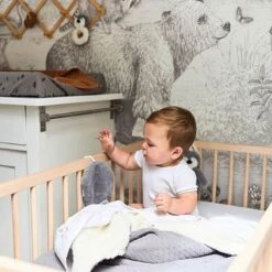 Jollein Baby Deken Ledikant 100x150cm Teddy Bliss Knit - Storm Grey -Jollein 1200x1200 239