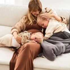 Jollein Baby Deken Ledikant 100x150cm Teddy Bliss Knit - Storm Grey -Jollein 1200x1200 241