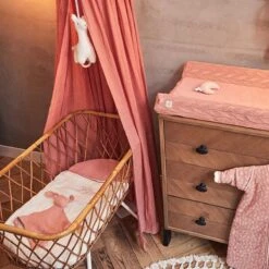 Jollein Baby Hoeslaken Ledikant Jersey 60x120cm - Rosewood