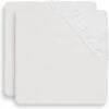 Jollein Baby Hoeslaken Ledikant Katoen 60x120cm - Wit - 2 Stuks -Jollein 1200x1200 92