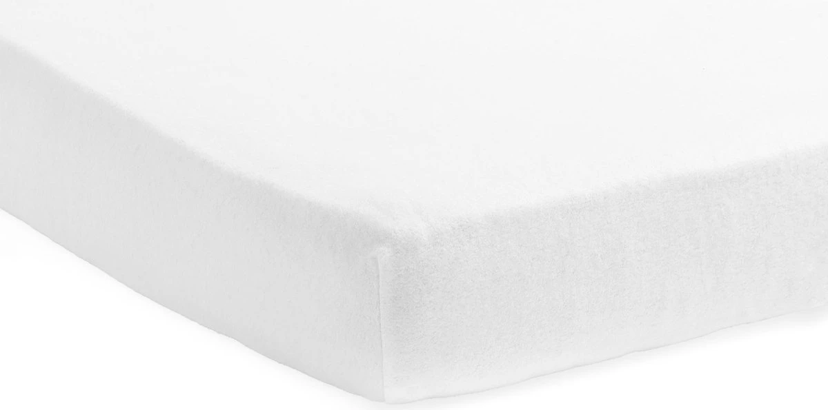 Jollein Hoeslaken Molton Ledikant 60x120cm - Wit 7 Jollein Hoeslaken Molton Ledikant 60x120cm - Wit - Afbeelding 5