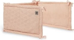 Jollein Bedomrander River Knit 180x35cm - Pale Pink -Jollein 1200x659