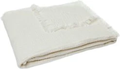 Jollein Baby Deken Ledikant 120x120cm Muslin Fringe - Ivory
