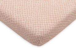 Jollein Baby Hoeslaken Ledikant Jersey 60x120cm Snake - Pale Pink -Jollein 1200x762