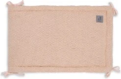 Jollein Bedomrander River Knit 180x35cm - Pale Pink -Jollein 1200x783