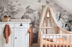 Jollein Baby Laken Wieg 75x100cm Love You - Nougat -Jollein 1200x787