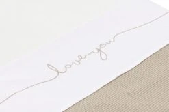 Jollein Baby Laken Ledikant 120x150cm Love You - Grey -Jollein 1200x799