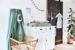 Jollein Baby Laken Wieg 75x100cm Snake - Ash Green -Jollein 1200x800 115