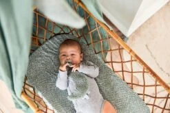 Jollein Baby Hoeslaken Ledikant Jersey 60x120cm Snake - Ash Green -Jollein 1200x800 165