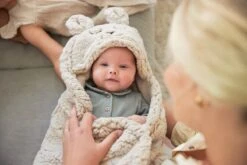 Jollein Wikkeldeken Bunny 100x105cm - Nougat 30 Jollein Wikkeldeken Bunny 100x105cm - Nougat -Jollein 1200x800 235