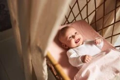 Jollein Baby Laken Wieg 75x100cm Snake - Pale Pink -Jollein 1200x800 25