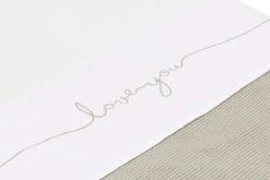 Jollein Baby Laken Wieg 75x100cm Love You - Nougat -Jollein 1200x800 286