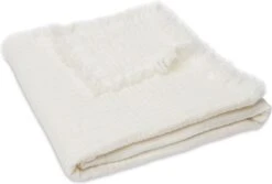 Jollein Baby Deken Ledikant 120x120cm Muslin Fringe - Ivory -Jollein 1200x812