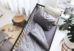 Jollein Baby Hoeslaken Ledikant Jersey 60x120cm - Storm Grey -Jollein 1200x822