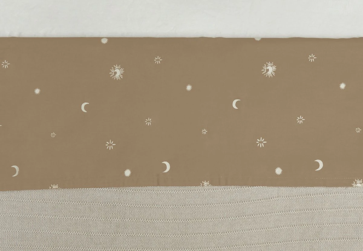 Jollein Baby Laken Wieg 75x100cm Stargaze - Biscuit 4 Jollein Baby Laken Wieg 75x100cm Stargaze - Biscuit - Afbeelding 2