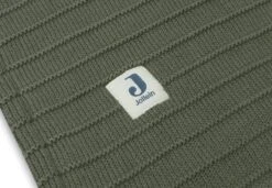 Jollein Baby Deken Wieg Velvet Pure Knit - Leaf Green - GOTS -Jollein 1200x830 24