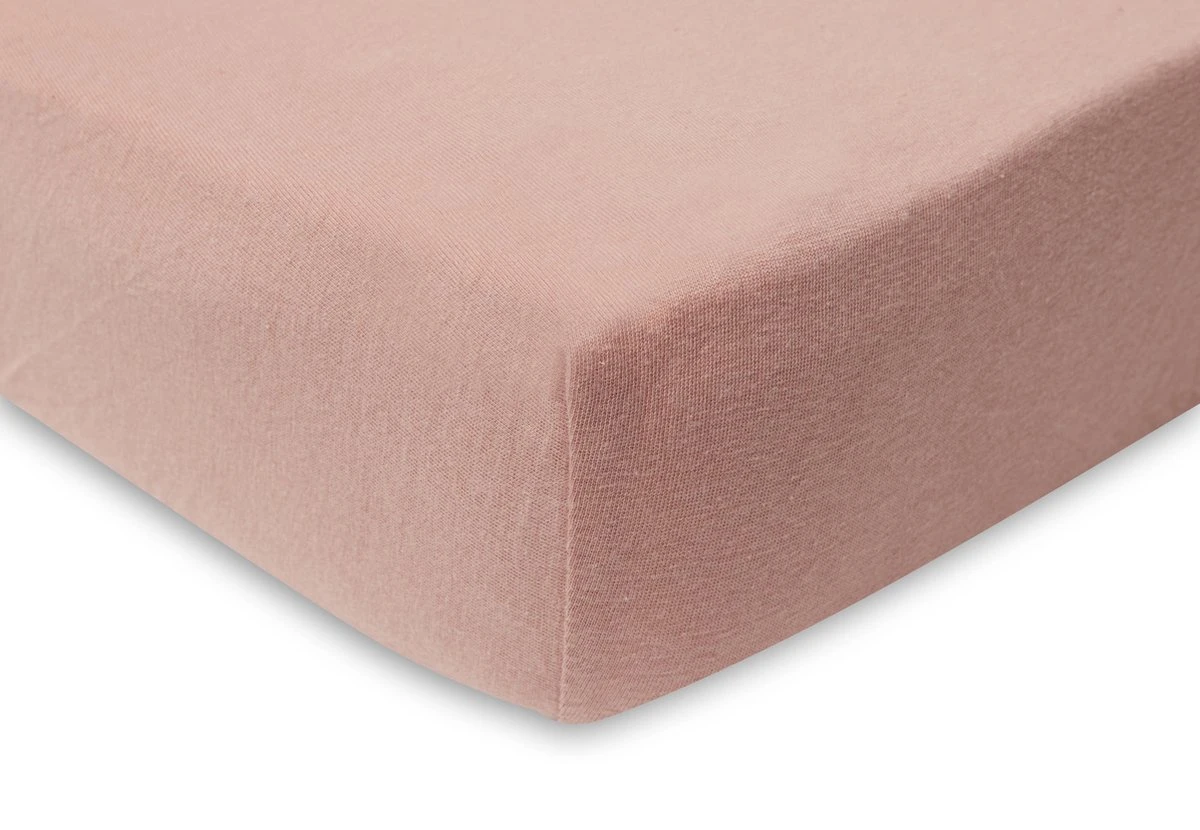 Jollein Baby Hoeslaken Jersey 60x120cm - Pale Pink/Rosewood - 2 Stuks 5 Jollein Baby Hoeslaken Jersey 60x120cm - Pale Pink/Rosewood - 2 Stuks - Afbeelding 3