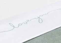 Jollein Baby Laken Ledikant 120x150cm Love You - Stone Green -Jollein 1200x850
