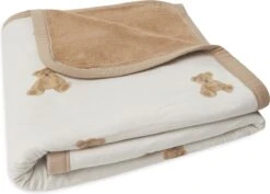 Jollein Baby Deken Ledikant Jersey 100x150cm - Teddy Bear -Jollein 1200x858