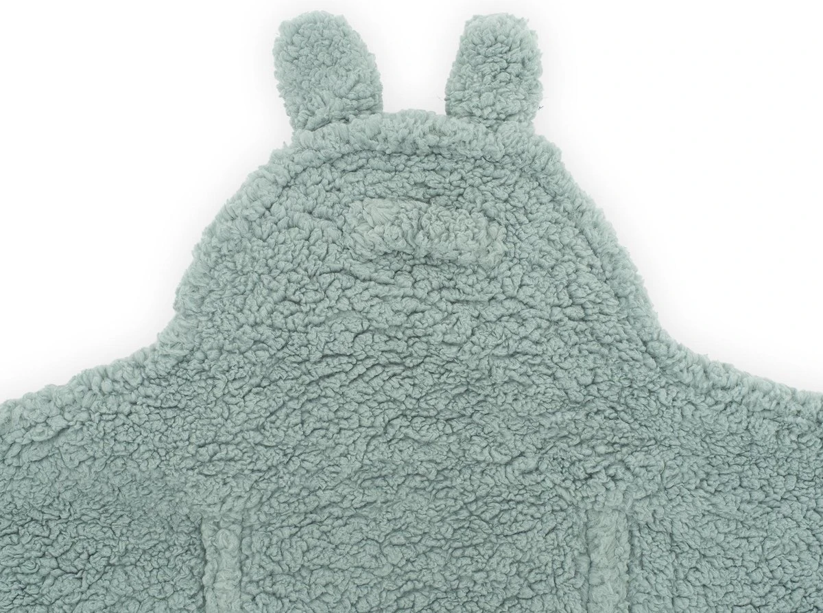 Jollein Wikkeldeken Bunny 100x105cm - Ash Green 6 Jollein Wikkeldeken Bunny 100x105cm - Ash Green - Afbeelding 4