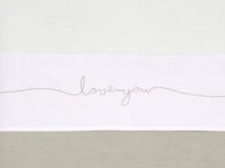 Jollein Baby Laken Wieg 75x100cm Love You - Nougat -Jollein 1200x900 121